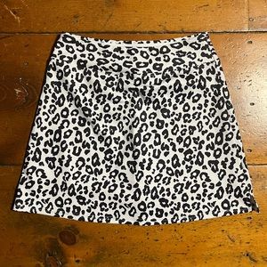 Niki leopard print skort with pocket